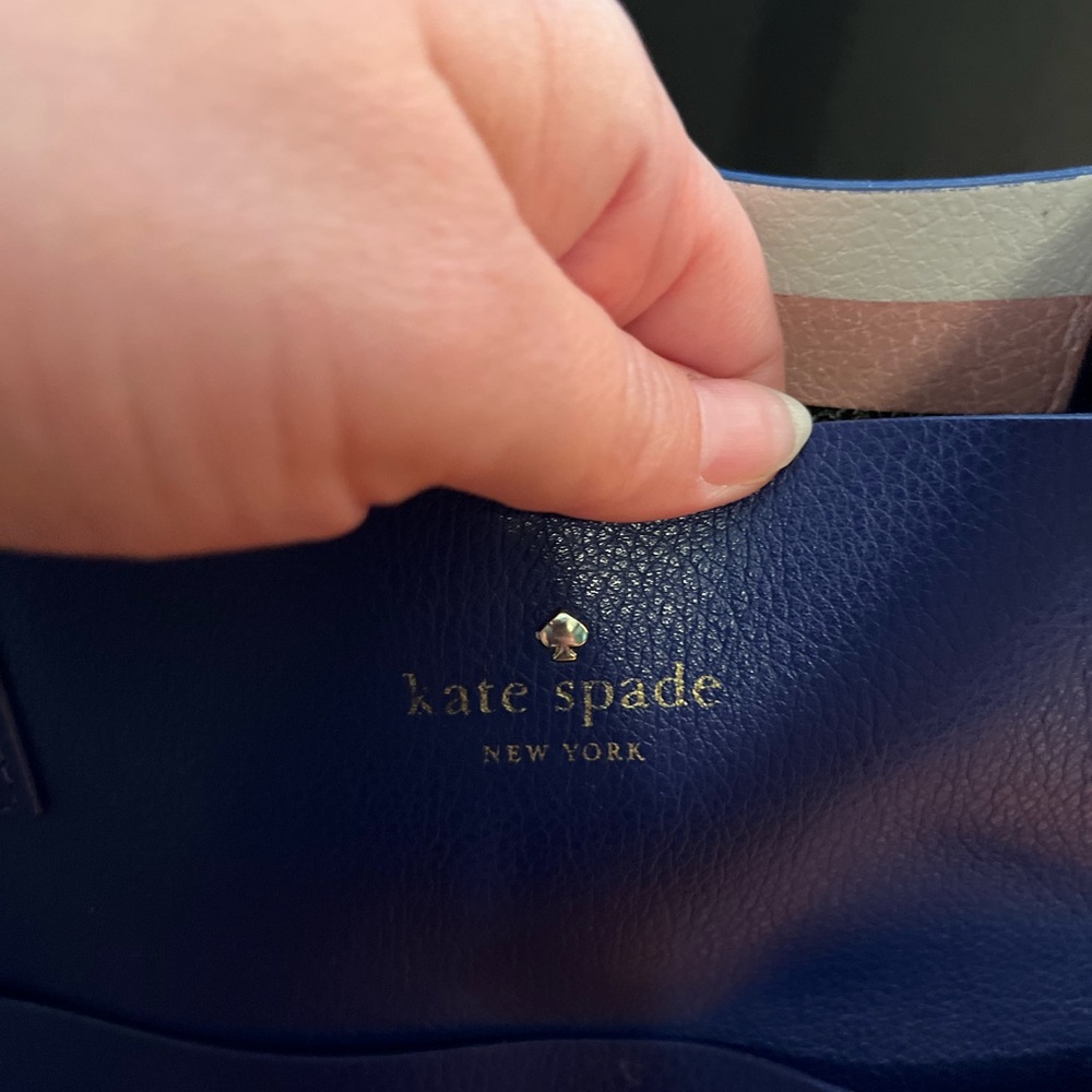 Kate Spade Blue Reversible Tote Bag - Picture 2 of 9